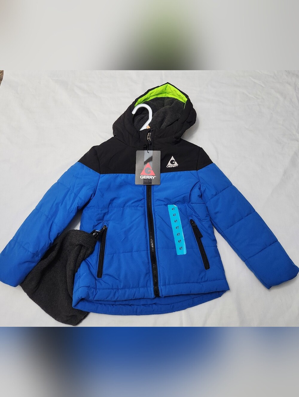 GERRY 3 IN 1 BOY PUFFER JACKETS AND HATS BOY COLOR BLUE SIZE 4T